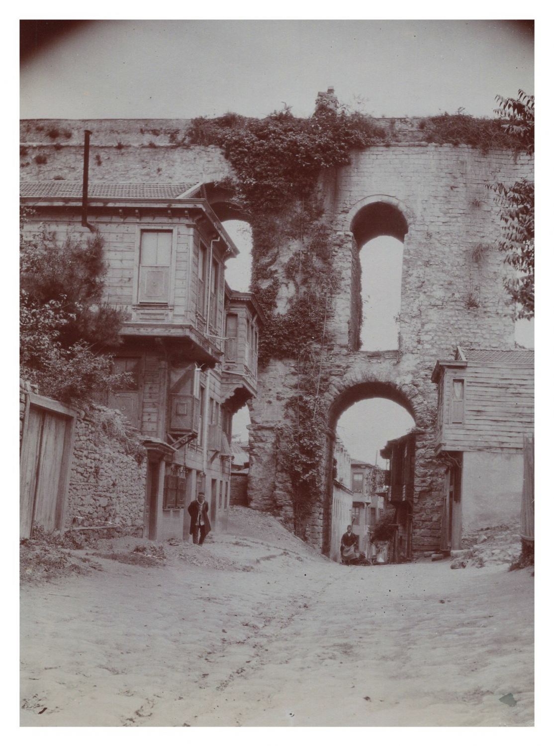 Photo Vintage Constantinople - Aqueduc De Valens Vers 1900 - Tirage D'époque Original